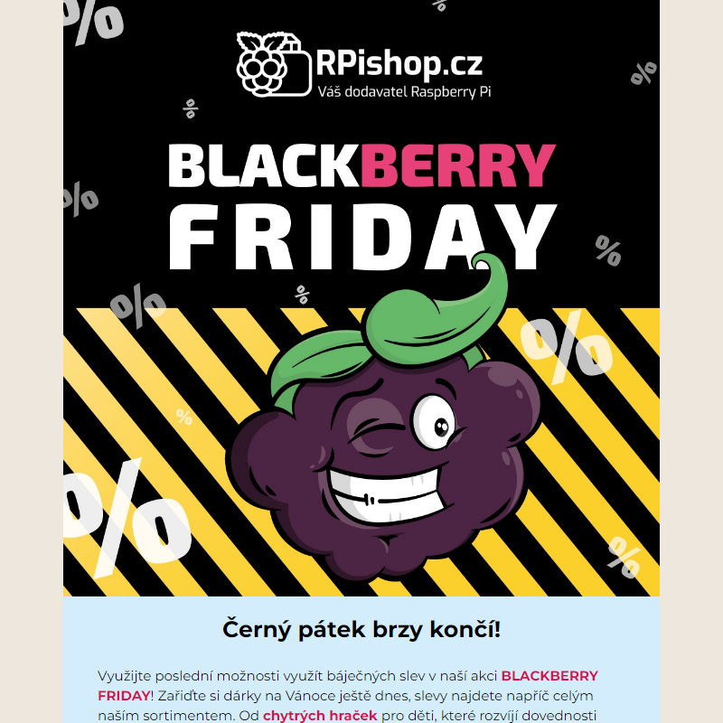 POSLEDNÍ ŠANCE: Blackberry Friday brzy končí!