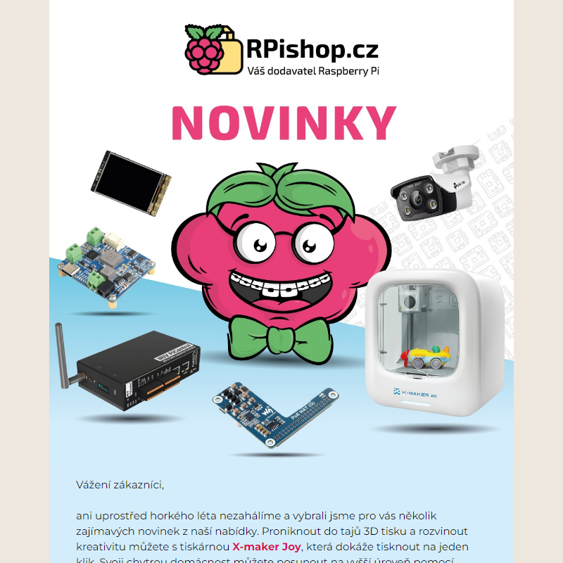 Novinky RPishop.cz - srpen 2024