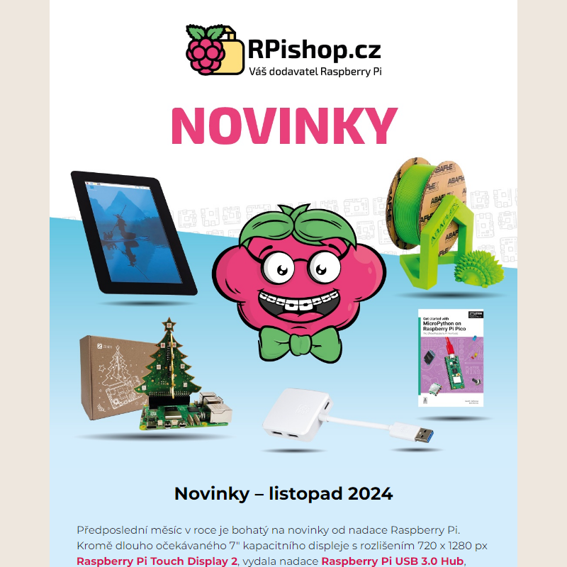 Novinky RPishop.cz - listopad 2024