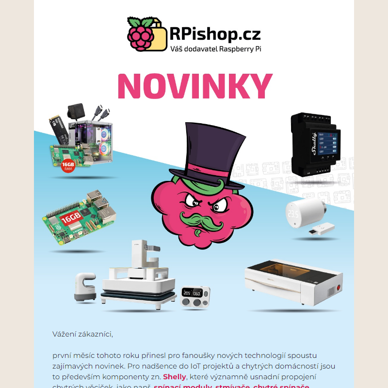 Novinky RPishop.cz - leden 2025