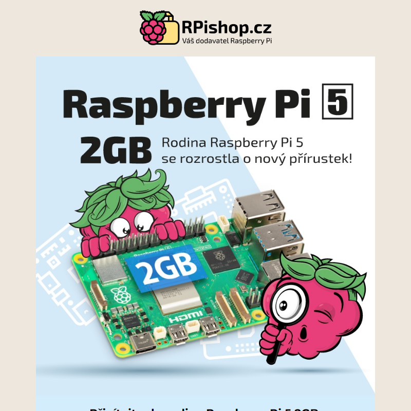 Raspberry Pi 5 má nového bratříčka