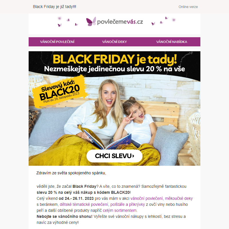 _ _Black Friday a -20% na celý sortiment_ _