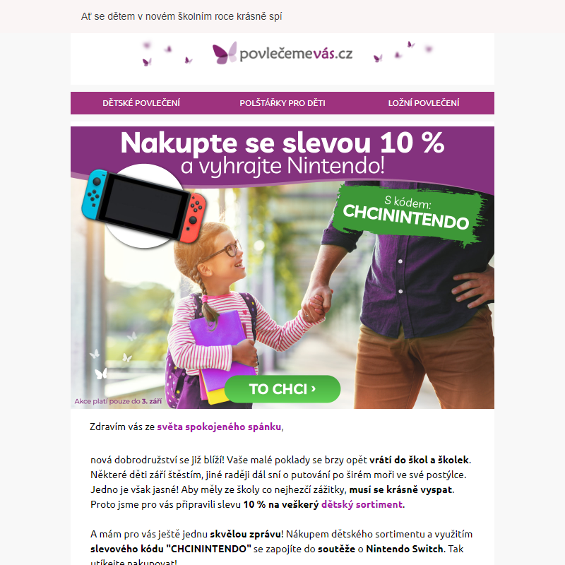 _ SOUTĚŽ o Nintendo Switch a EXTRA sleva 10 % čeká uvnitř