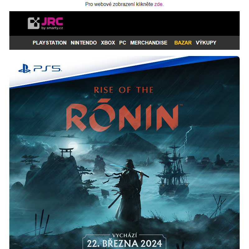 Již brzy! Epické dobrodružství ve hře Rise of the Ronin. ___
