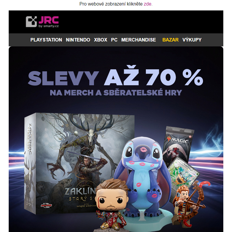 Stovky produktů se slevou až 70 %! _