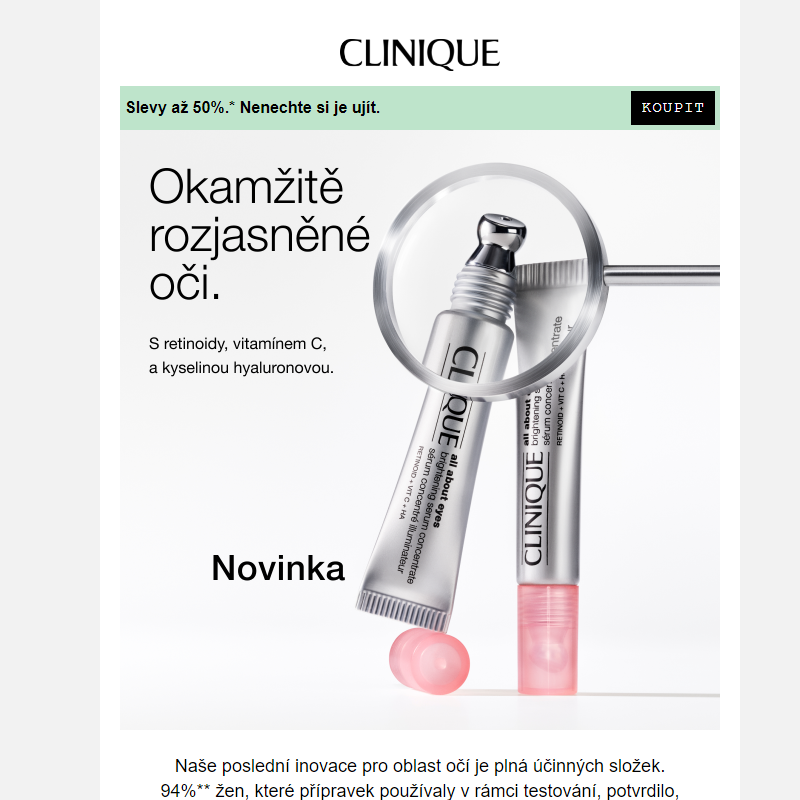 NOVINKA All About Eyes Brightening Serum Concentrate.