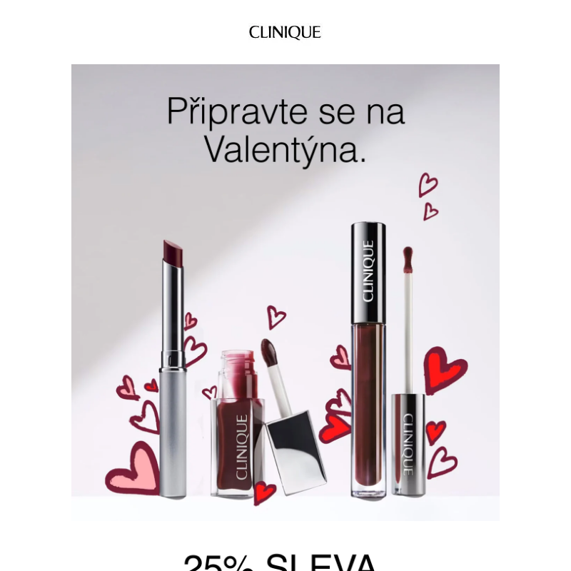 25% sleva na makeup na Valentýna