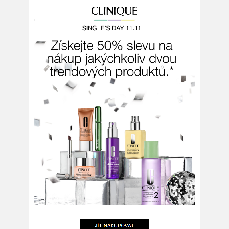 50% SLEVA na SINGLE’S DAY. Pouze 24 hodin.