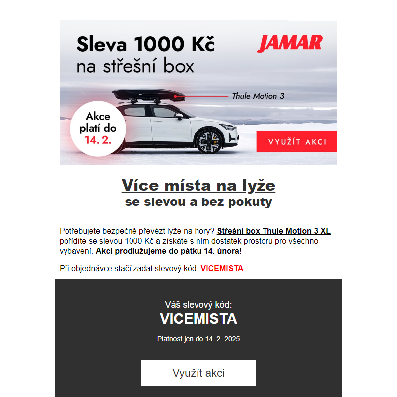 Jen do pátku! Sleva 1000 Kč na Thule Motion 3 XL 