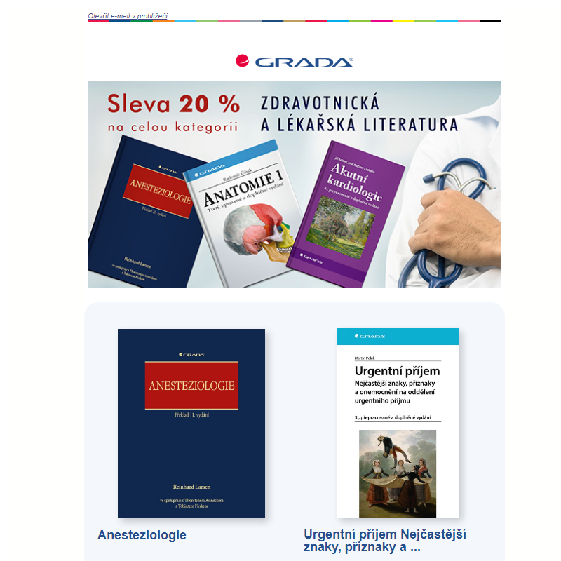 Sleva 20 % na zdravotnickou a lékařskou literaturu!