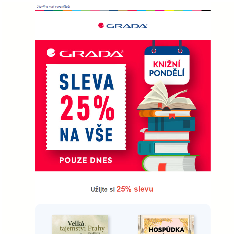 _ Knižní pondělí se slevou 25 % právě odstartovalo