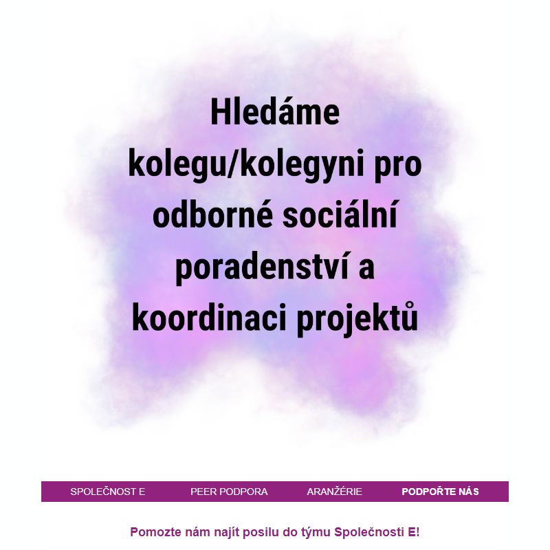 Hledáme kolegu/kolegyni do Společnosti E