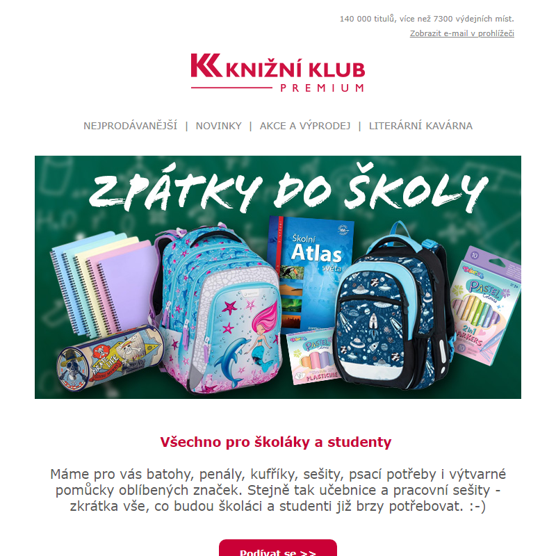 Batohy, penály, učebnice, sešity - vše, co budou školáci brzy potřebovat! _ __