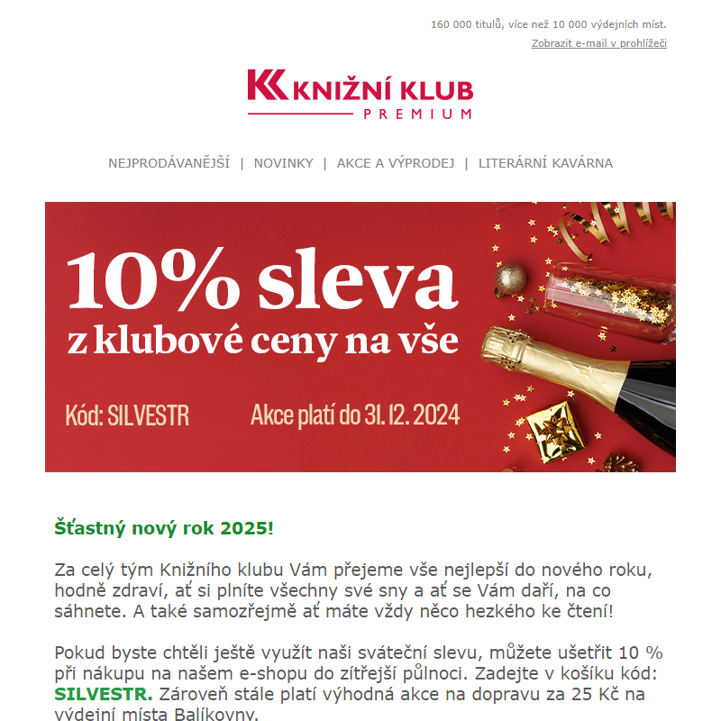 _ 10% SLEVA končí! Přejeme Vám šťastný rok 2025! ___