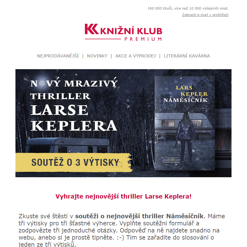 Vyhrajte nový mrazivý thriller Larse Keplera NÁMĚSÍČNÍK!