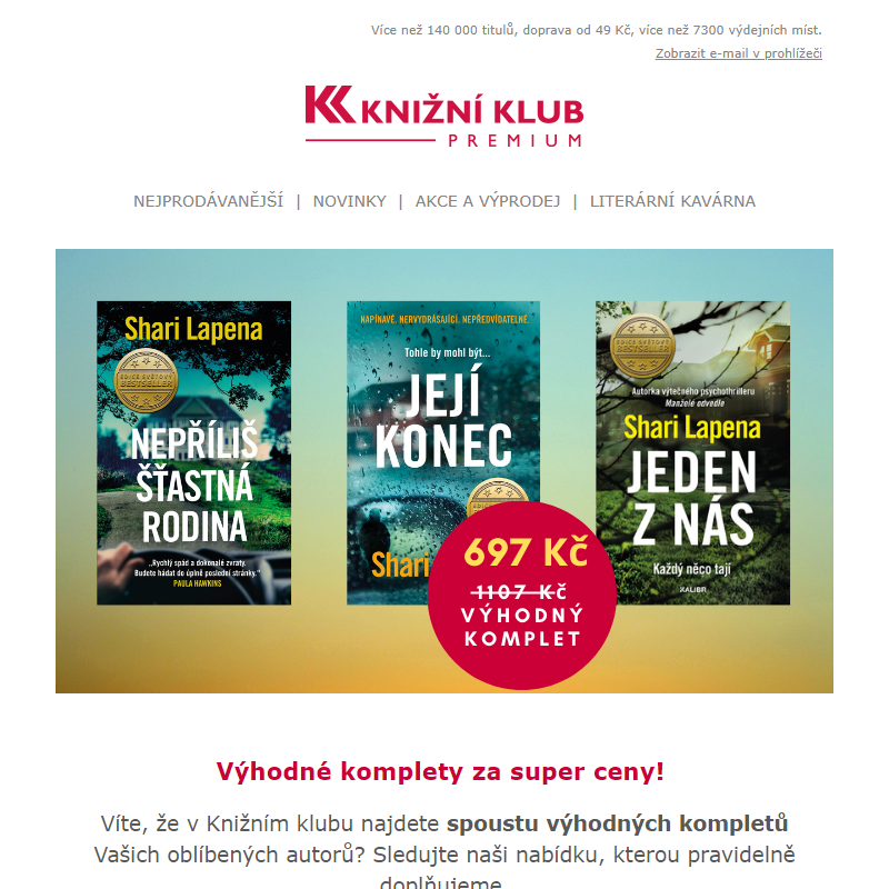 Komplety za super ceny!  Stovky zvýhodněných kompletů na www.knizniklub.cz.