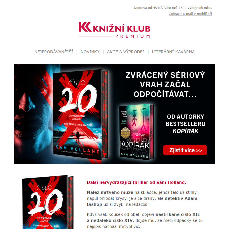 _ ČÍSLO 20 - Novinka od autorky KOPÍRÁKA, nejprodávanějšího thrilleru KK 2023