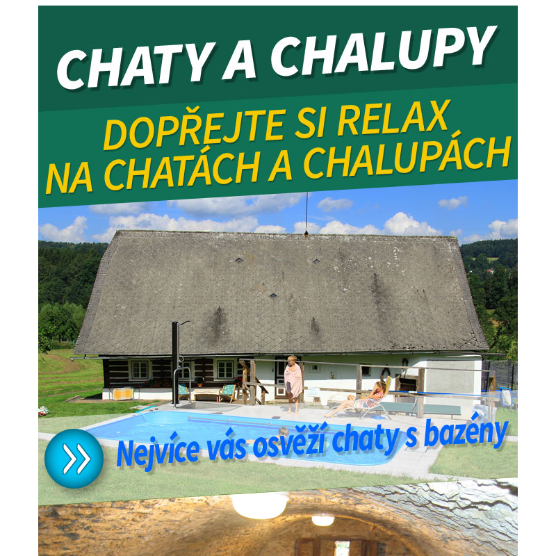 Doprejte si relax na chatach a chalupach