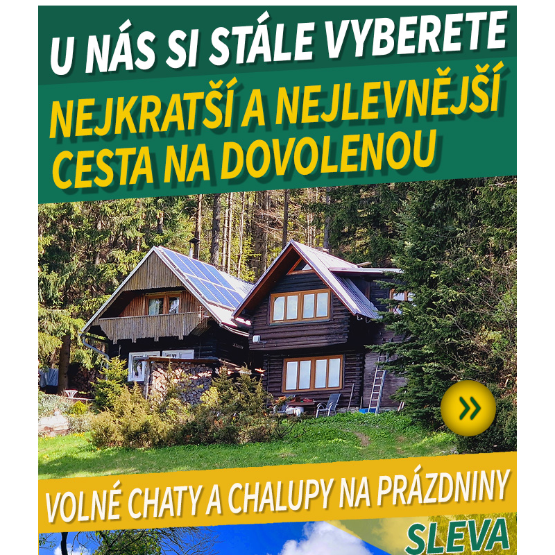 Siroka nabidka ubytovani na chatach a chalupach