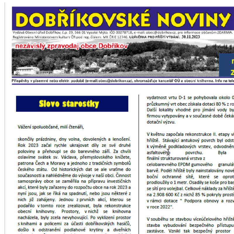 Dobříkovské noviny č. 2_2023