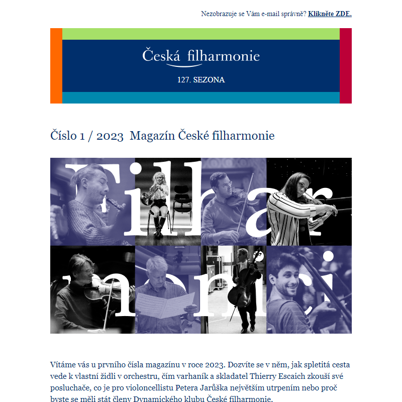 Číslo 1 / 2023 • Magazín České filharmonie