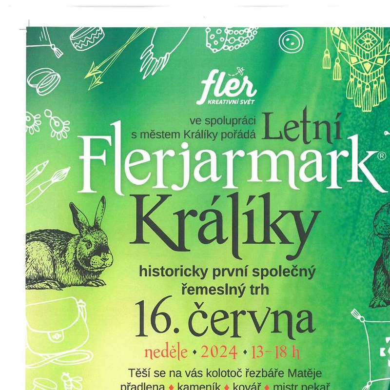 Kulturní akce „Flerjarmak“ dne 16.06.2024 od 13:00 hod na Velkém náměstí v Králíkách