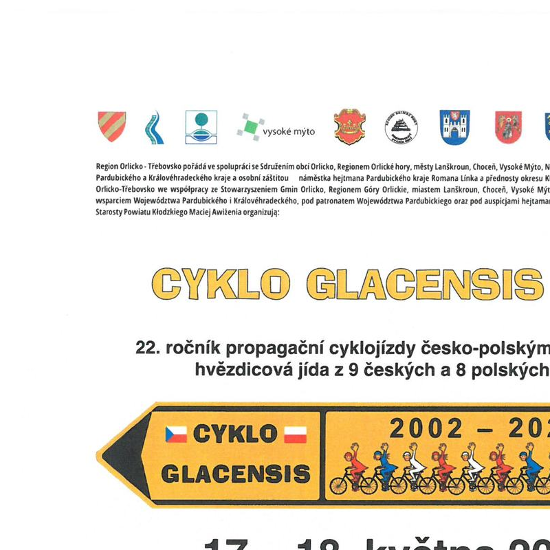 CYKLO GLACENSIS 2024 - 22. ročník cyklojízdy česko-polským příhraničím