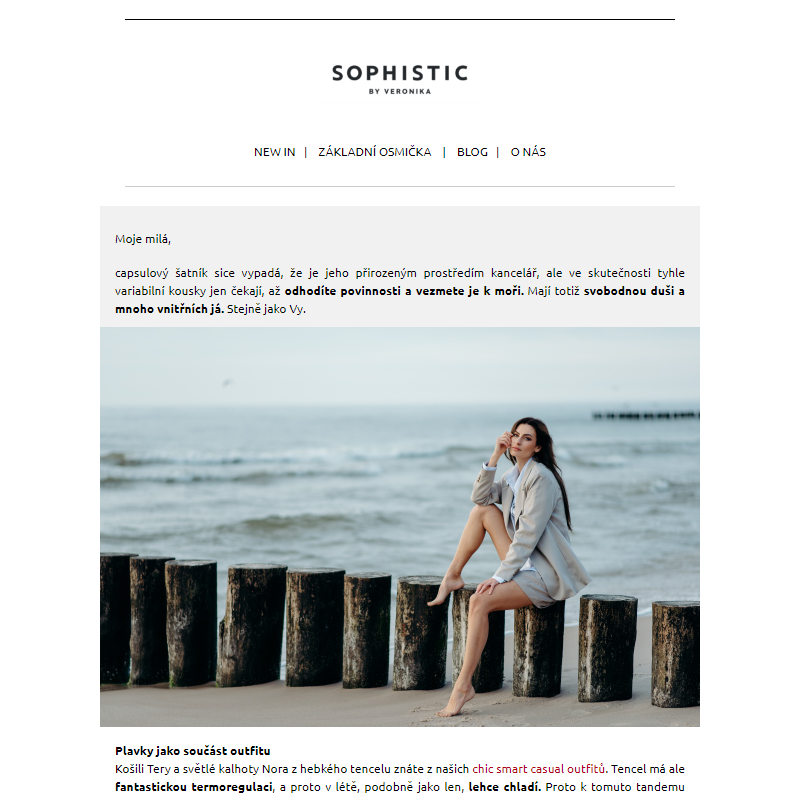 Sophistic lifestyle | Capsulový šatník k moři