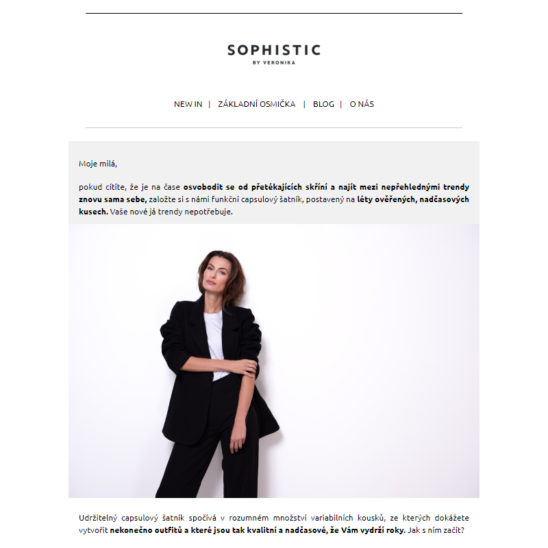 Sophistic lifestyle | Funkční šatník ve 3 krocích