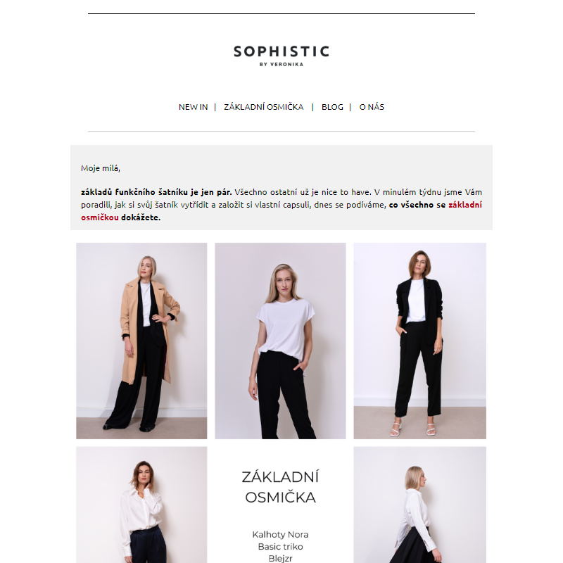 Sophistic lifestyle | 8 základních kusů Vaší capsule