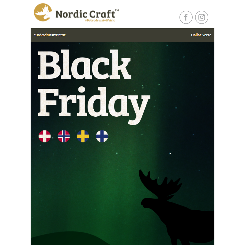 25% sleva, MustaPerjantai, alias Black Friday na Nordicu _