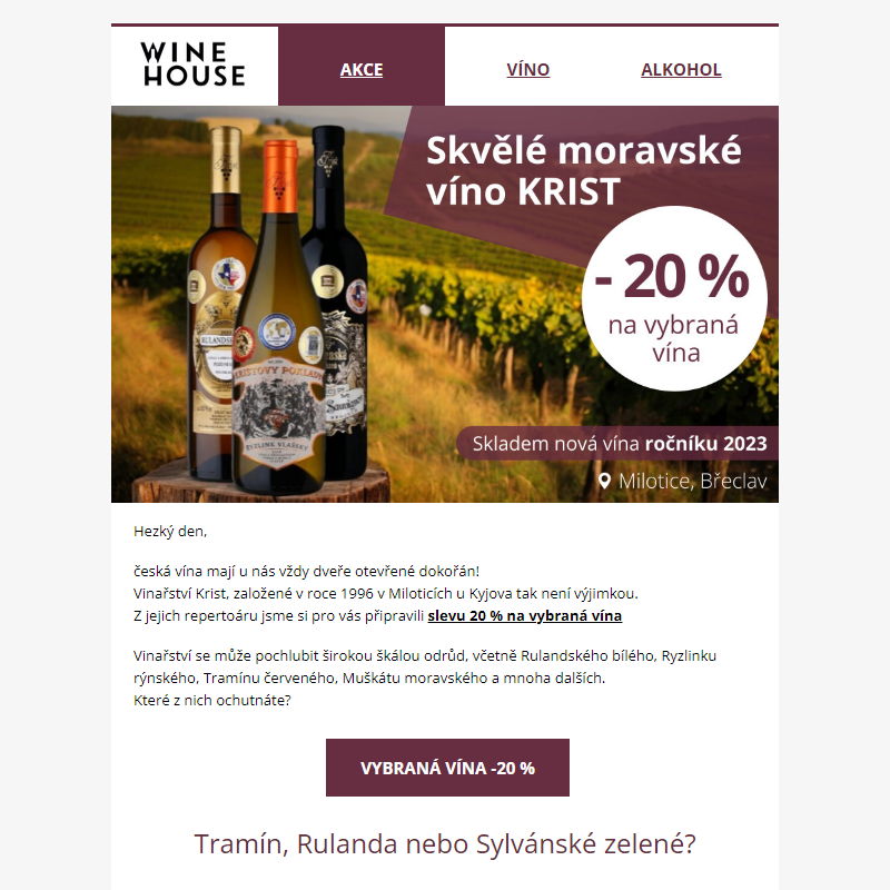 __ Vinařství KRIST | - 20 %