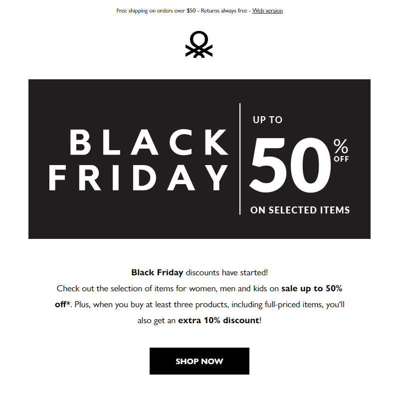 Black Friday is starting with up to 50% off!