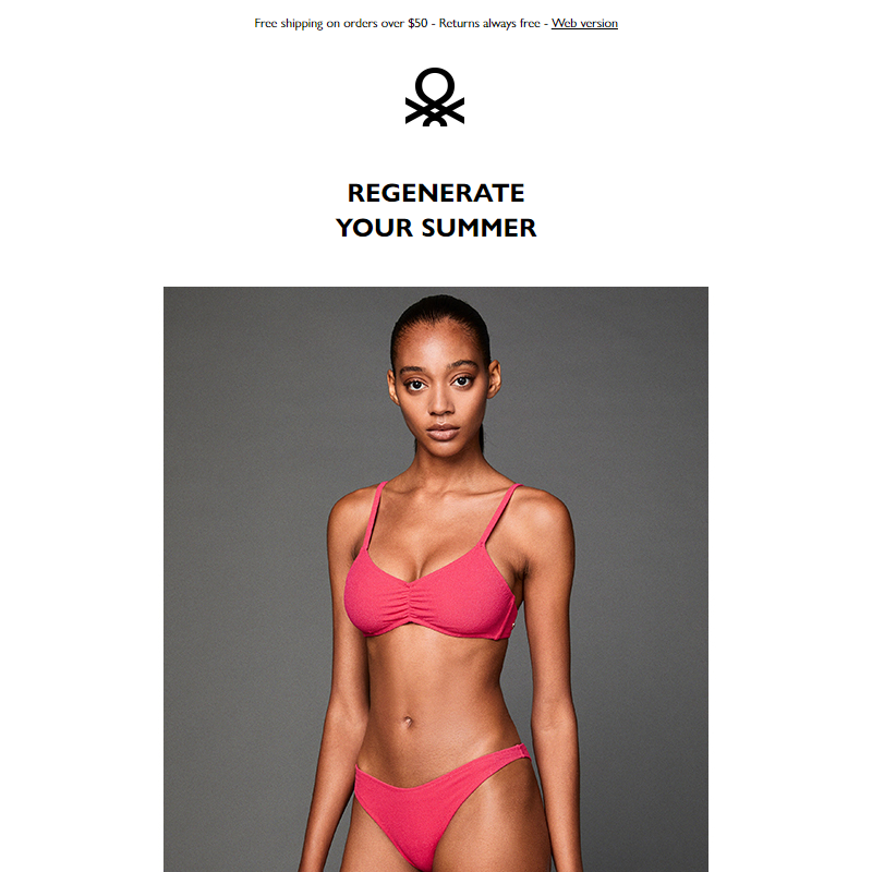 New ECONYL® swimsuits: regenerated and colorful