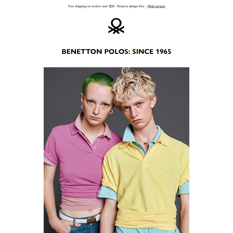 Iconic and colorful: our polos