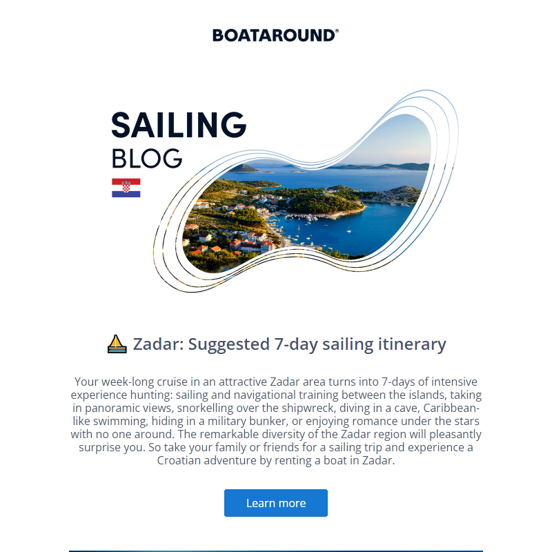 __ Zadar: Suggested 7-day sailing itinerary