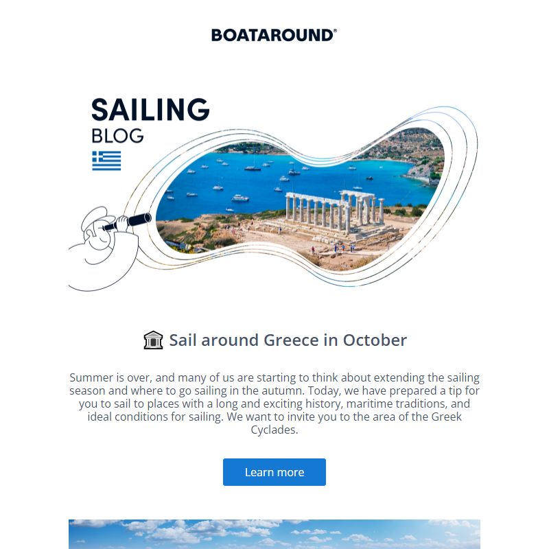 __ Sail around Greece in October