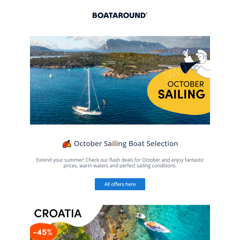 _ October Sailing Boat Selection