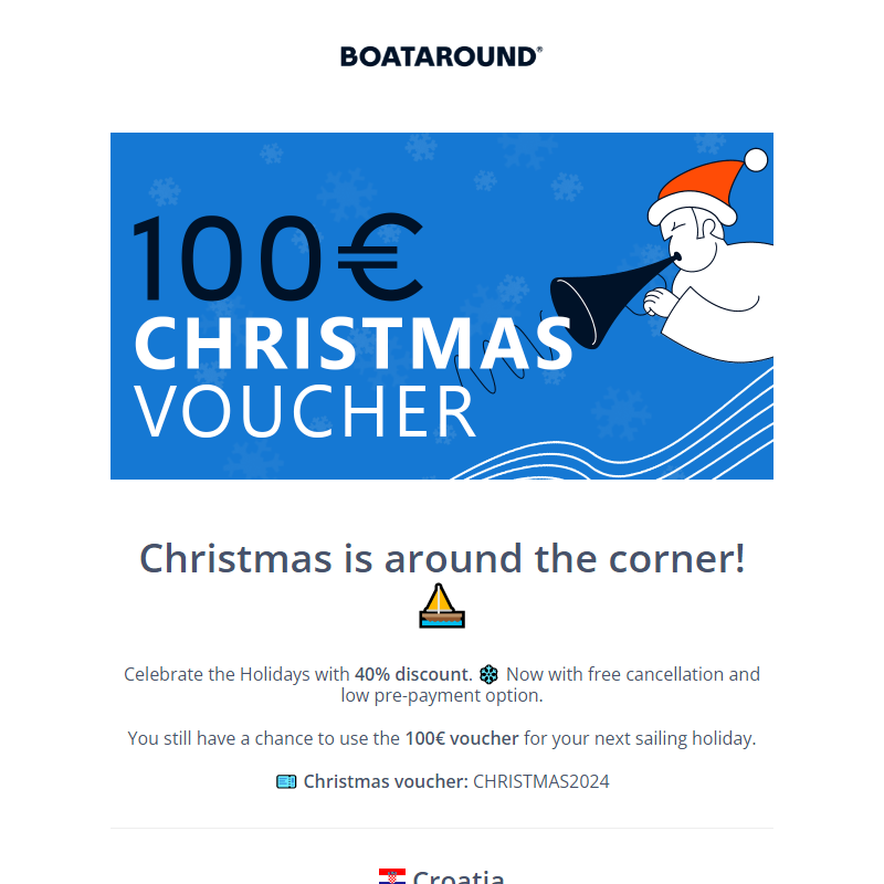 Boataround’s Christmas Deals are jingling! Don’t miss out __