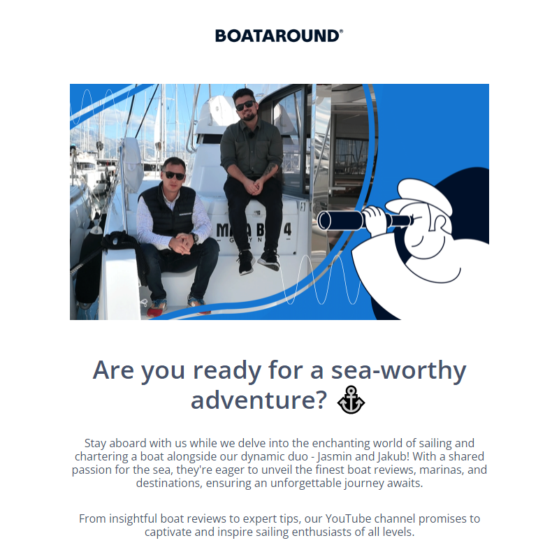 _New Video Alert: Explore the Seas with Dynamic Boataround's JJ Duo!