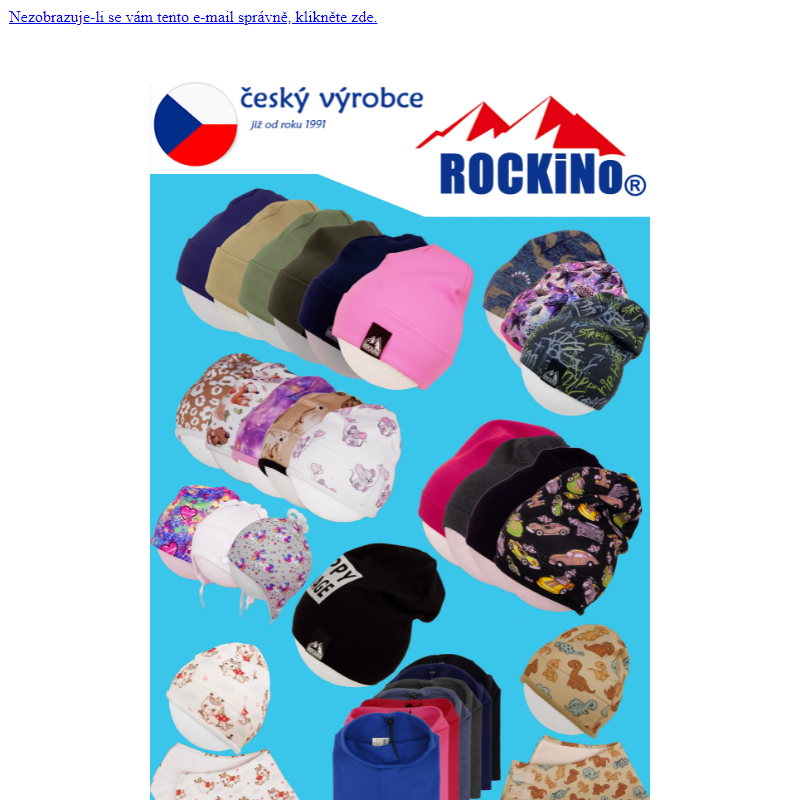 ROCKINO - Kód 12% na veškerý sortiment eshopu českého výrobce dětského oblečení
