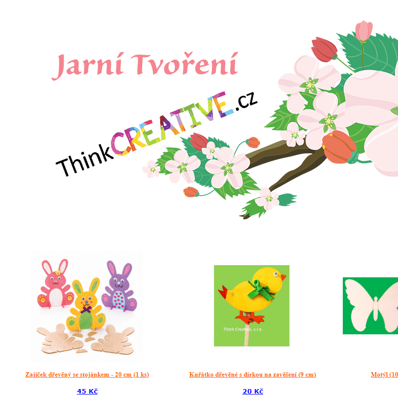 Jarní a velikonoční tvoření s Think Creative