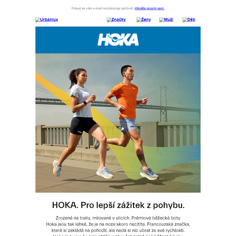 Prémiové běžecké boty HOKA