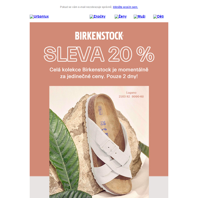Celá kolekce Birkenstock -20 % - Pouze 48h