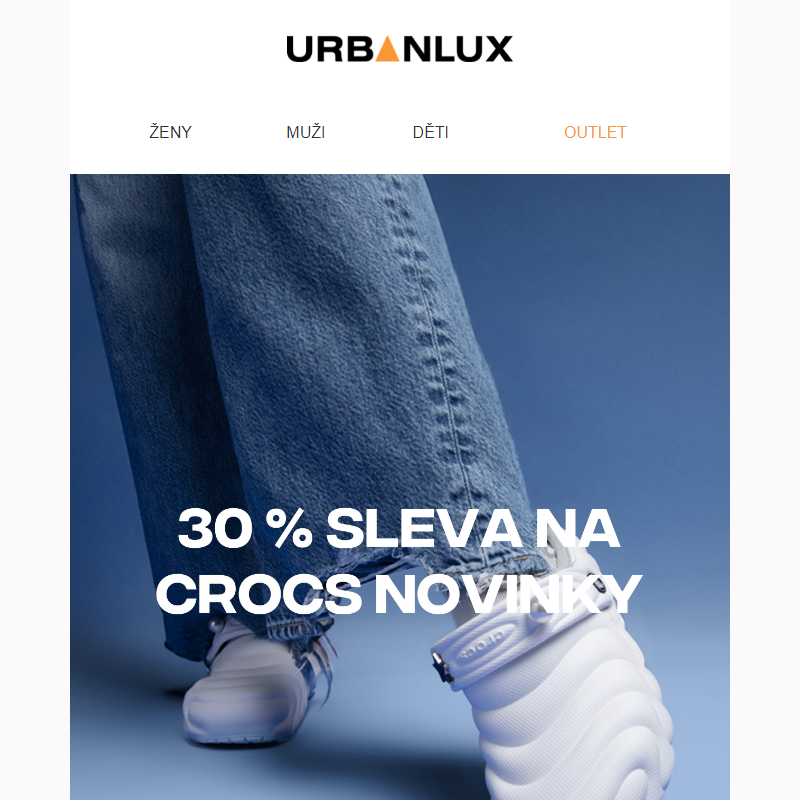 Novinky Crocs na pár dní se slevou 30 %!