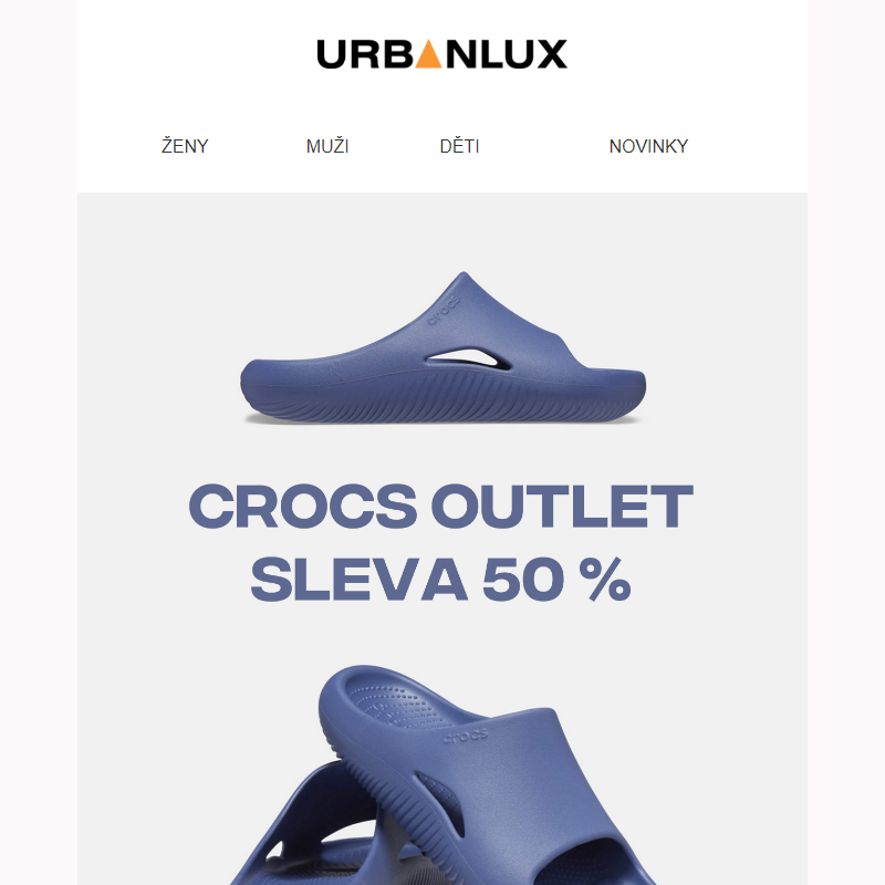 _ Nové produkty Crocs v outletu! Slevy 50 % čekají.