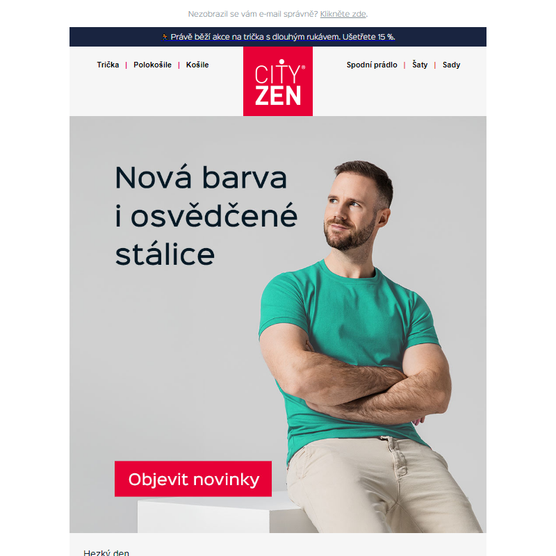 Novinka a bestsellery zpět na skladě