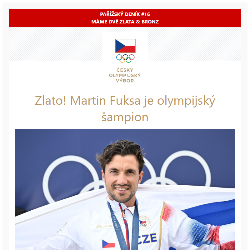 Zlato! Martin Fuksa je olympijský šampion _