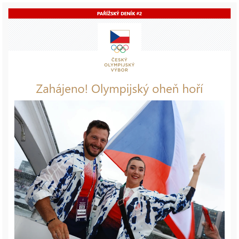 Zahájeno! Olympijský oheň hoří _