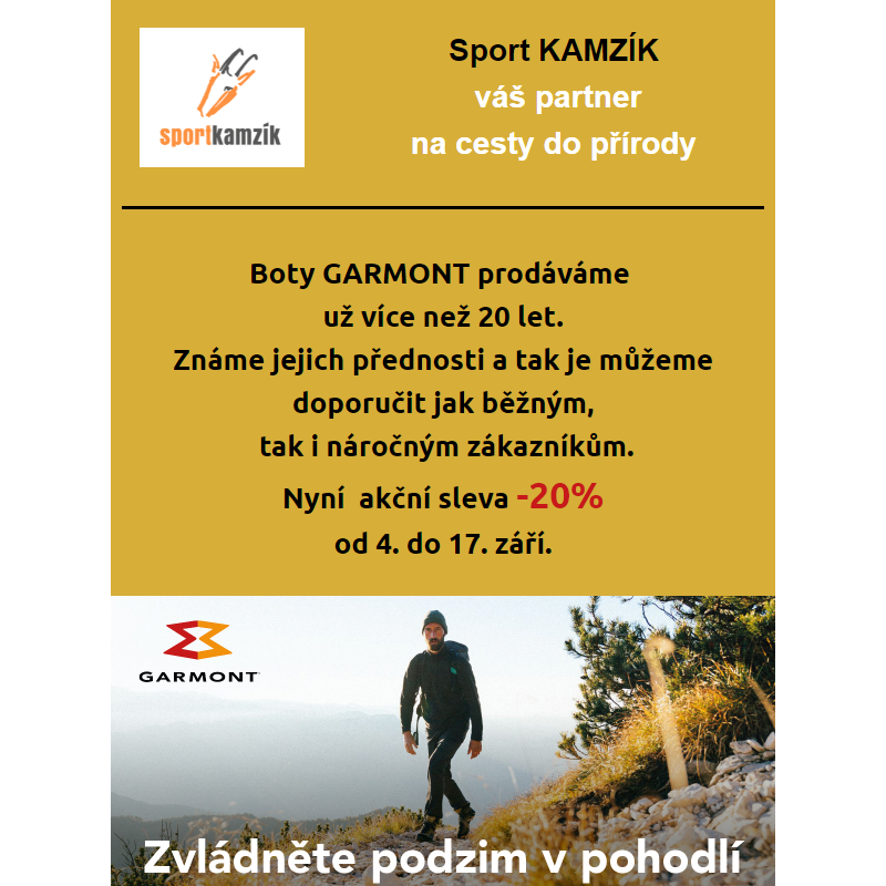 GARMONT v Akci - Sport Kamzík